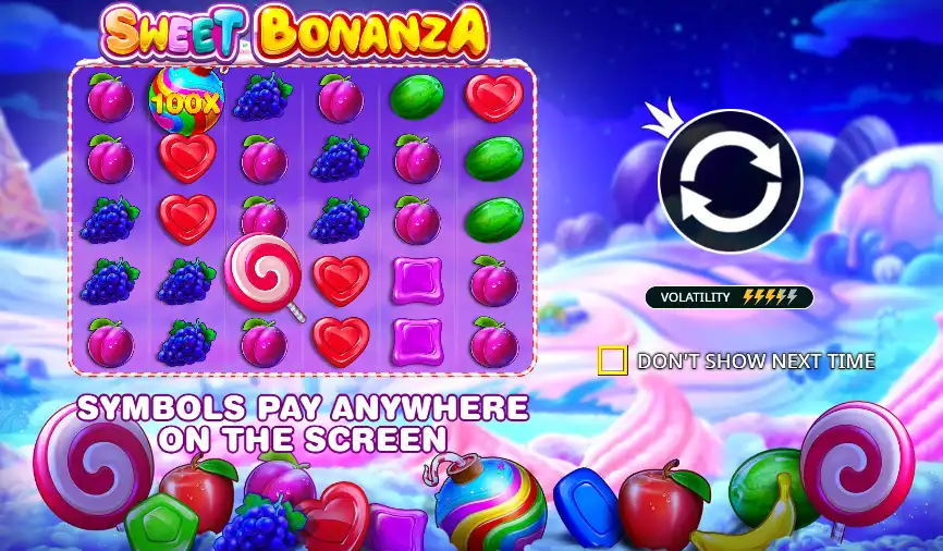 Sweet Bonanza – 96.5% RTP (Pragmatic Play)